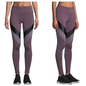 BCBG Max Azria Mauve Colorblock Athletic Leggings